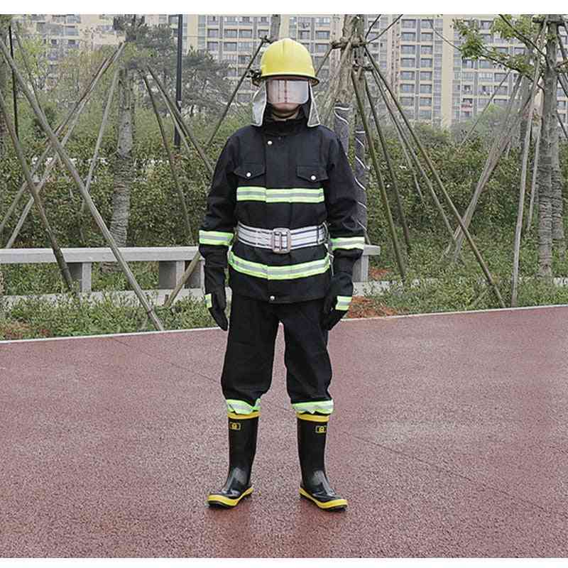 Flame-retardant High-temperature Fire Protective Gloves, Shoes, Helmet, Suit