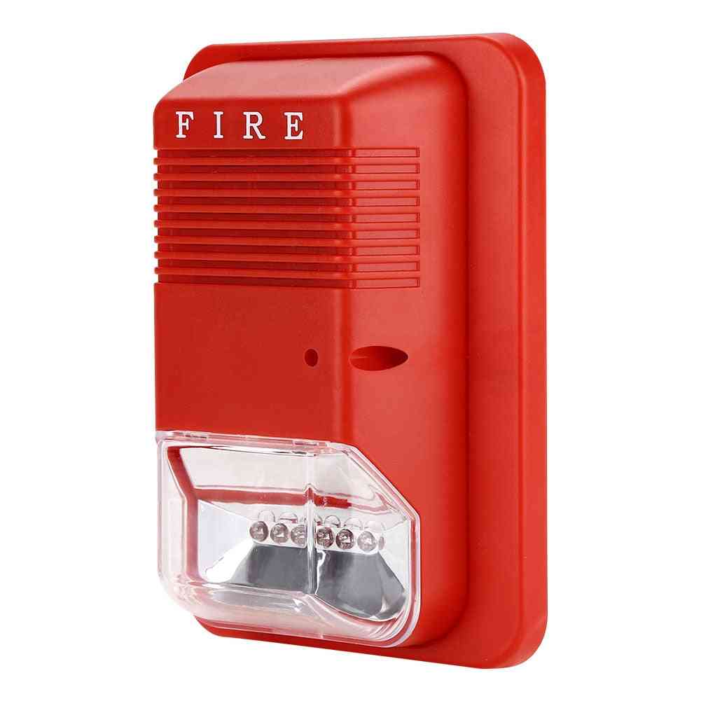 Sunet și lumină de alarmă de incendiu, avertizare stroboscop alarma sistem de siguranță de alertă