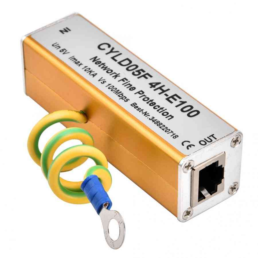 Adapter Ethernet hálózati túlfeszültség-védelem mennydörgésvilágítás-levezető védelem