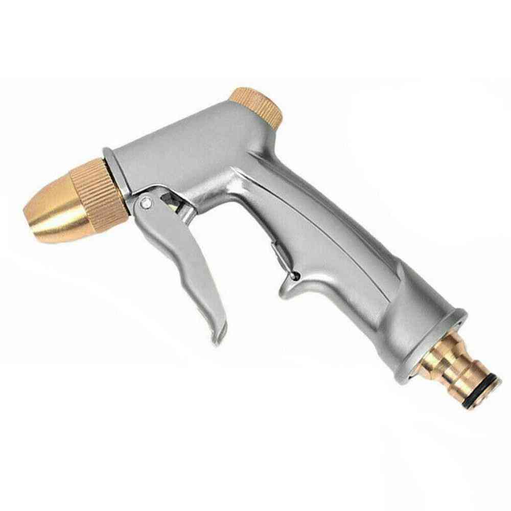 Metal High Pressure Water Spray Gun, Brass Nozzle Garden Hose Pipe