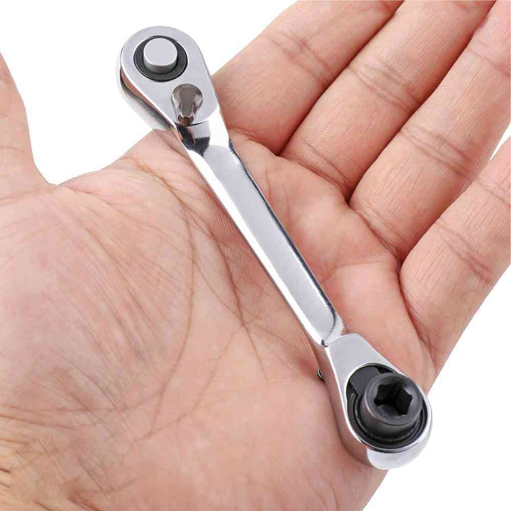 Mini Double Ended Ratchet Handle Wrench