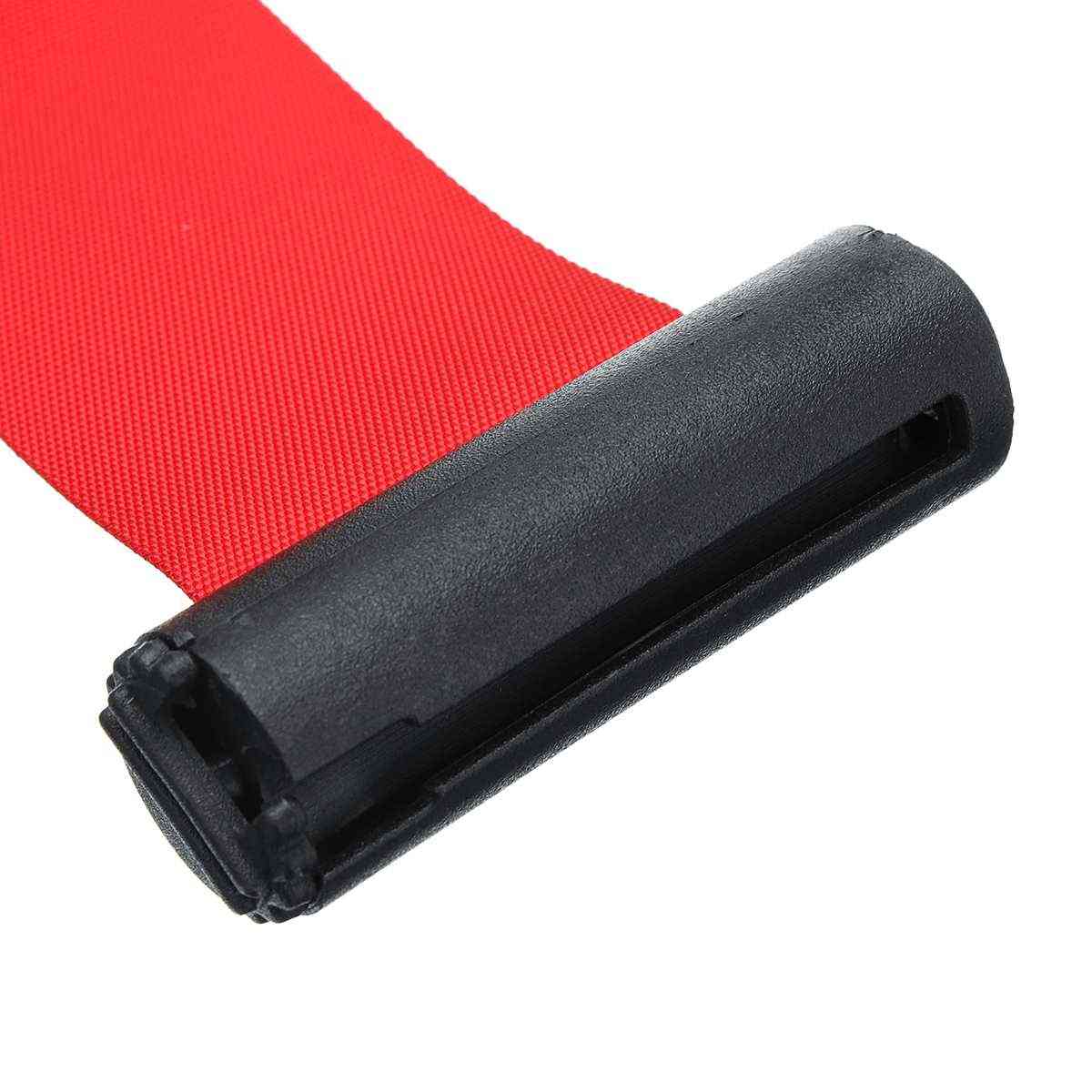 Zaťahovacia pásová bariéra športová vonkajšia montáž na stenu stĺpiková červená páska