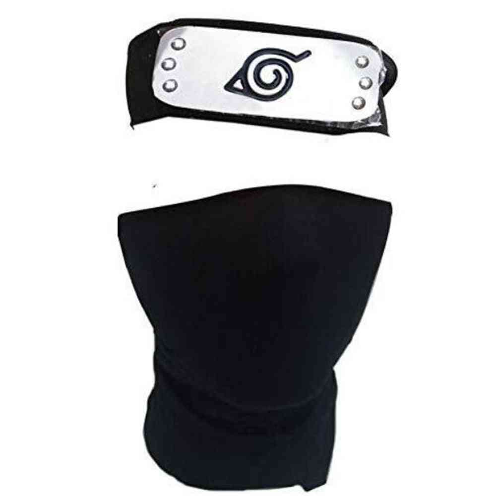 Anime naruto hoofdband gezichtsmasker handschoenen wapen pack cosplay prop