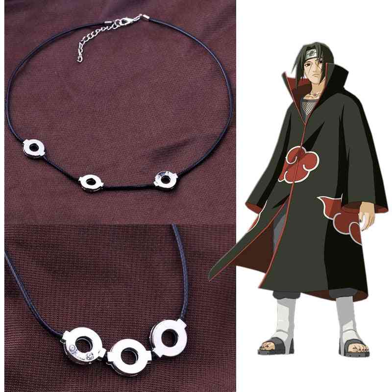 Anime naruto collier pendentif en acier titane cosplay