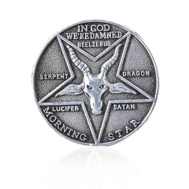 Tv Show Lucifer Morningstar Satanic Pentecost Cosplay Coin