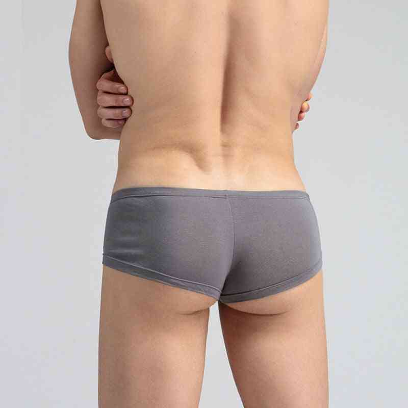 Mens Boxer Shorts Modal, Men Underwear Long Bulge Pouch Shorts