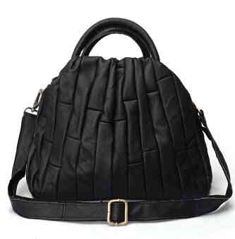 Real Leather Tote Handbag, Patchwork Elegant Crossbody Bags