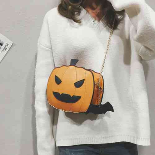 Halloween Pumpkin Crossbody Bag, Women Handbag