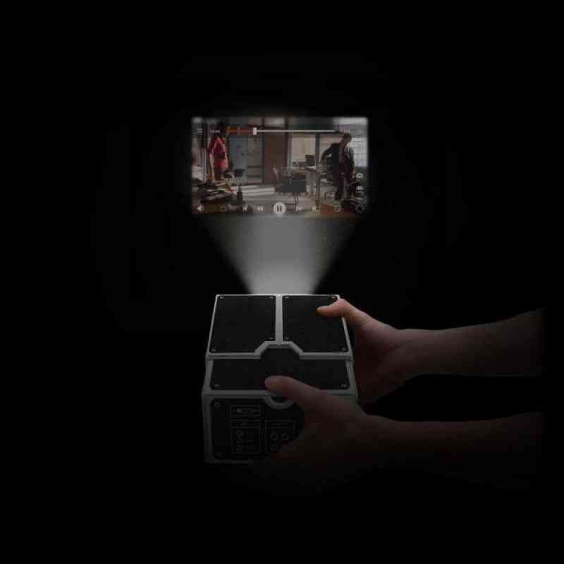 Mini projektor, bærbar diy pap til smartphone