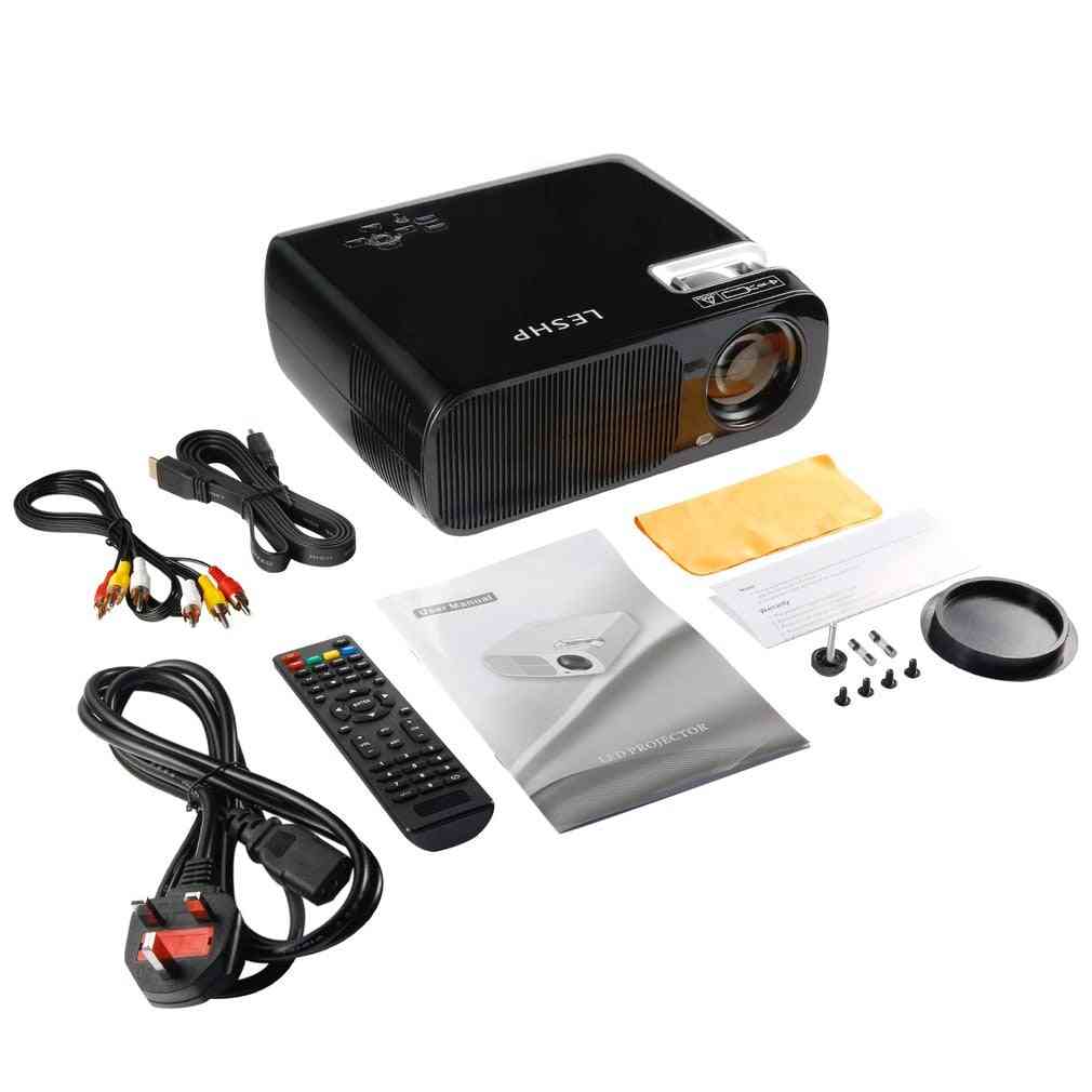 Leshp видеопроектор, поддръжка за домашно кино, lcd tft дисплей