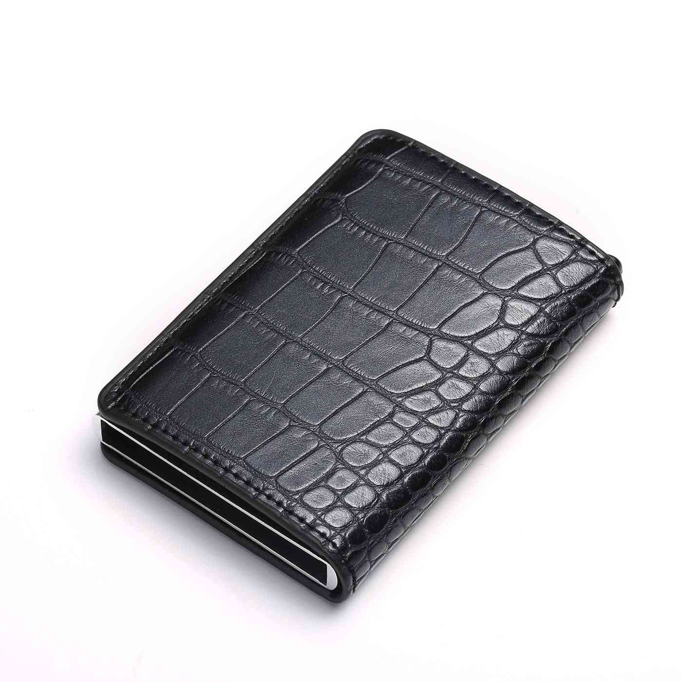 Carbon Fiber Card Holder, Aluminum Slim Short, Rfid Blocking Wallet