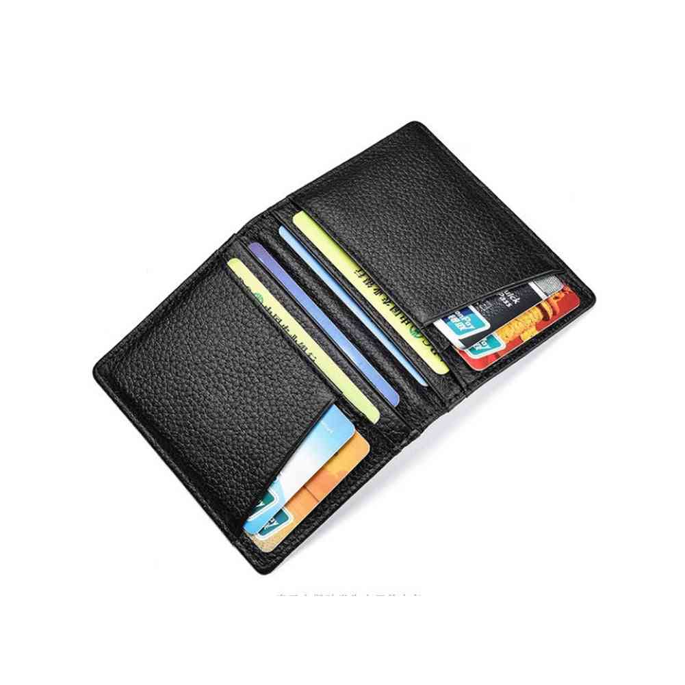 Super Slim Soft Genuine Leather Wallet Purse Card Holder