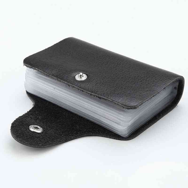 Pu Leather Function Card Case, Business Holder, Credit Passport Bag