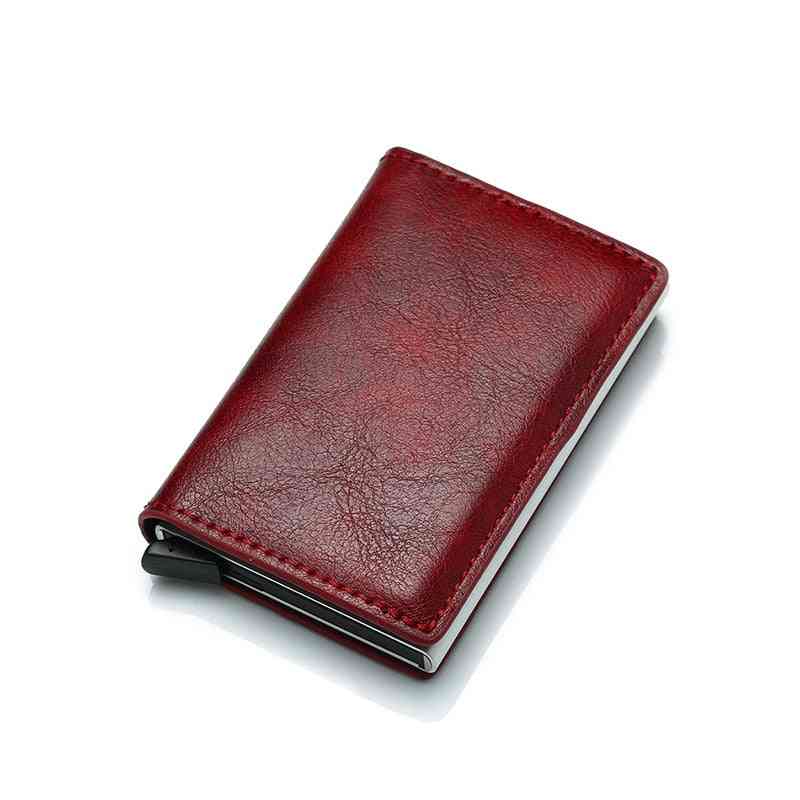 Credit Card Holder, Leather Bank Card Wallet Case, Cardholder Protection Purse