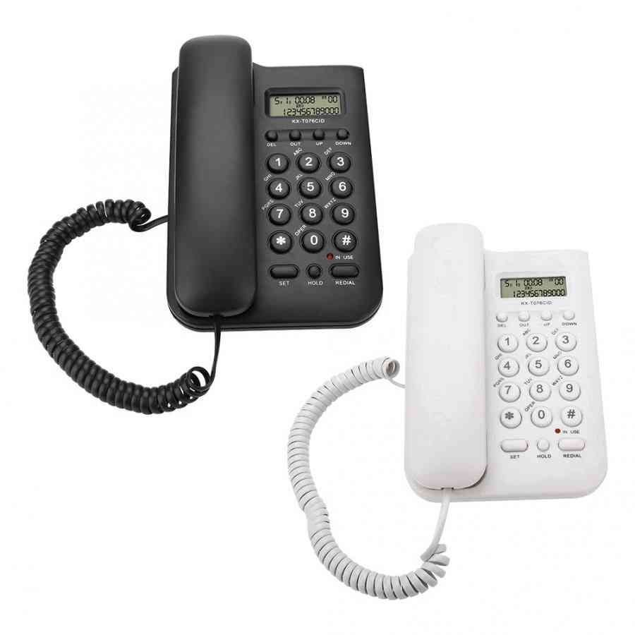Home Hotel Wired Desktop Wall Phone Office Landline Telephone