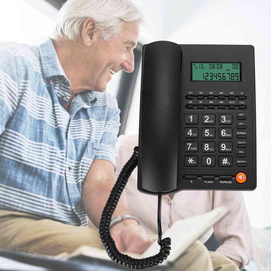 Bureau d'appel commercial anglais / téléphone d'identification de l'appelant d'affichage pour le restaurant d'hôtel de bureau à domicile
