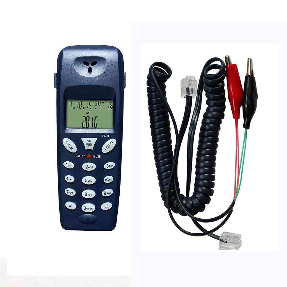 Stražnjica telefonskog telefona, mrežni kabel telekomunikacijskog alata profesionalni ispitni uređaj