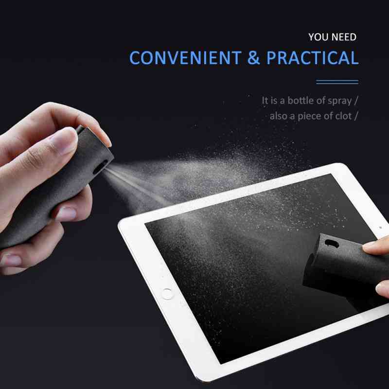 Newest Phone Screen Cleaner Spray Computer Mobile Phone Dust Removal Tool Microfiber Cloth Set