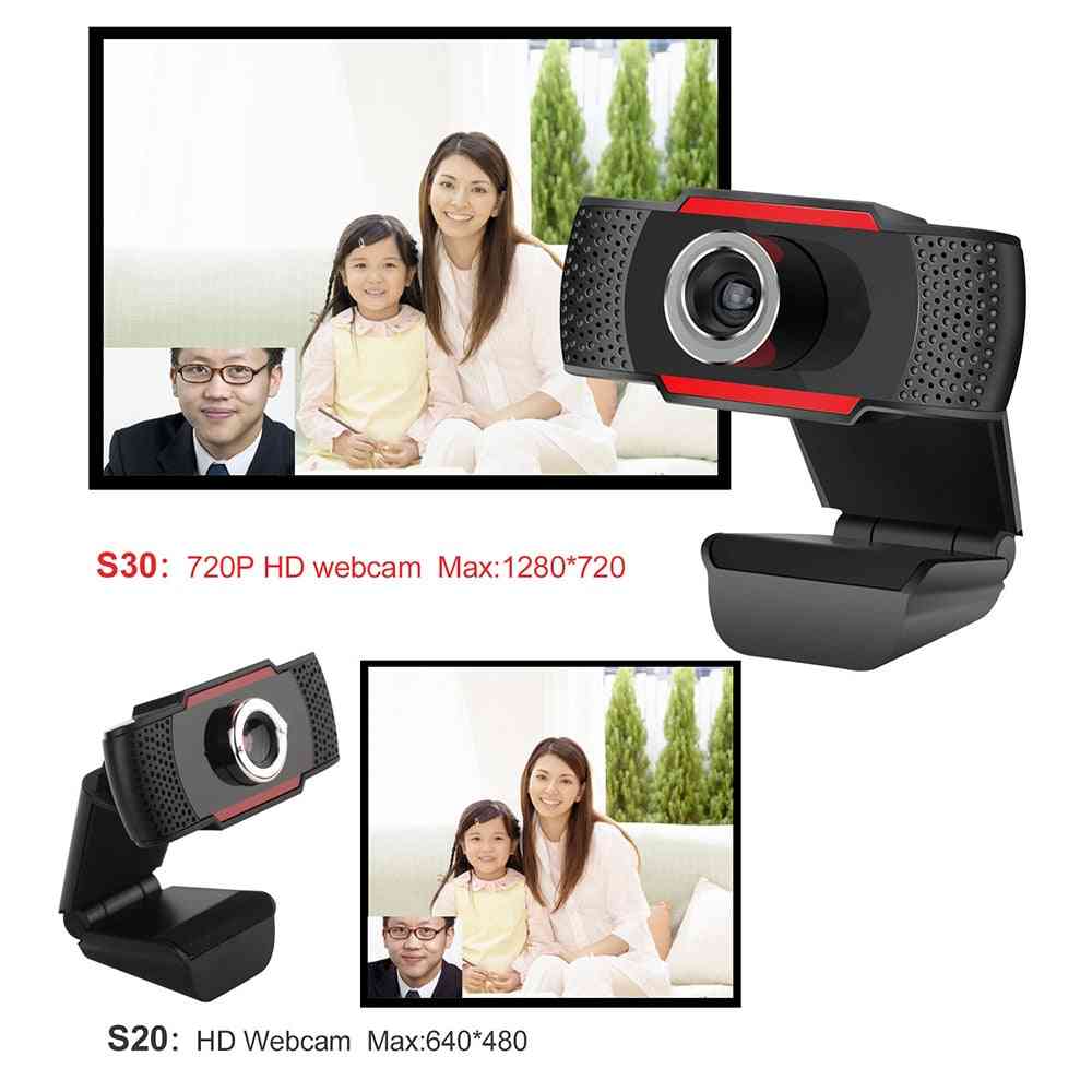 HD USB-Webkamera mit Mikrofon-Clip-On