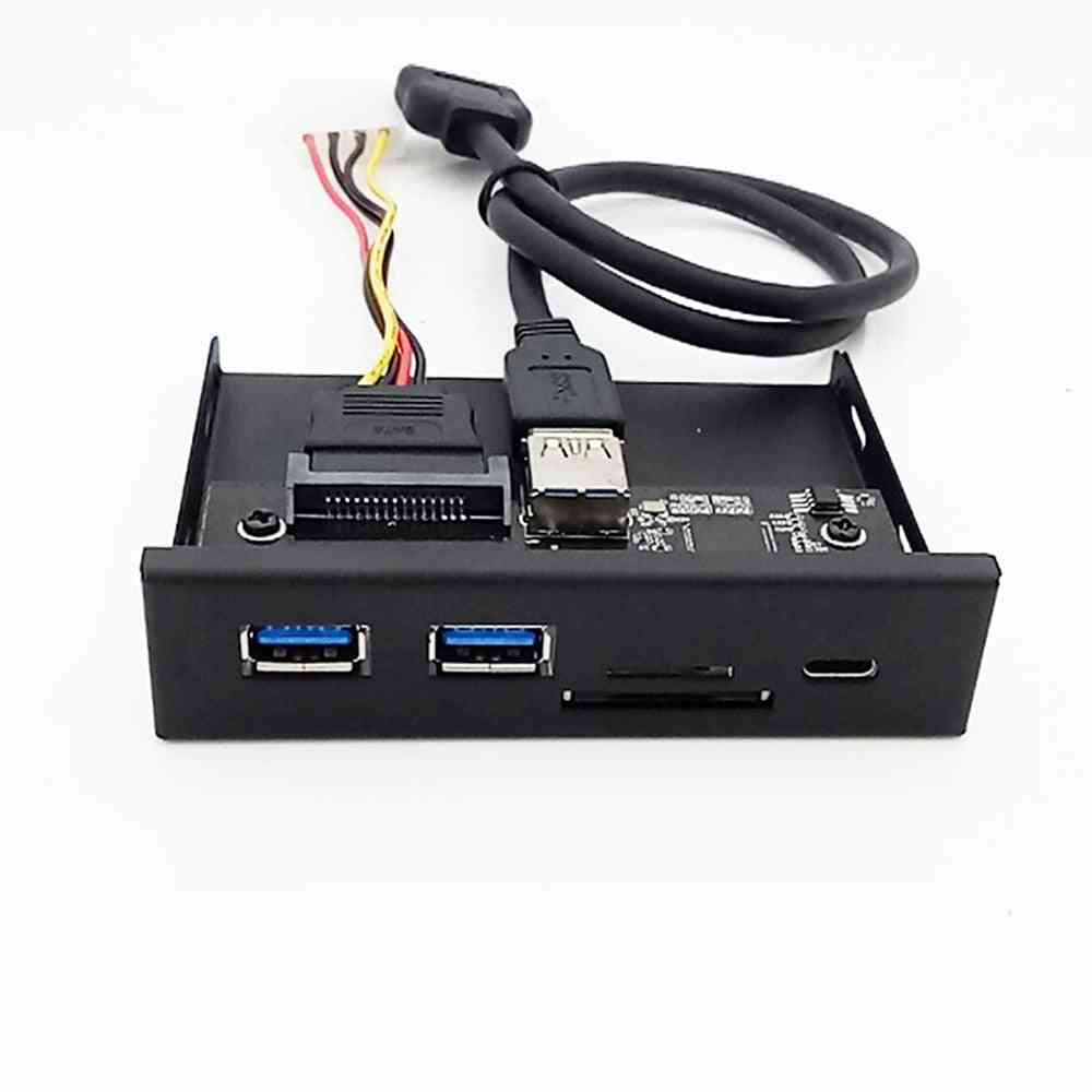 Card Reader Usb Front Panel Media Type-c Dual Pc