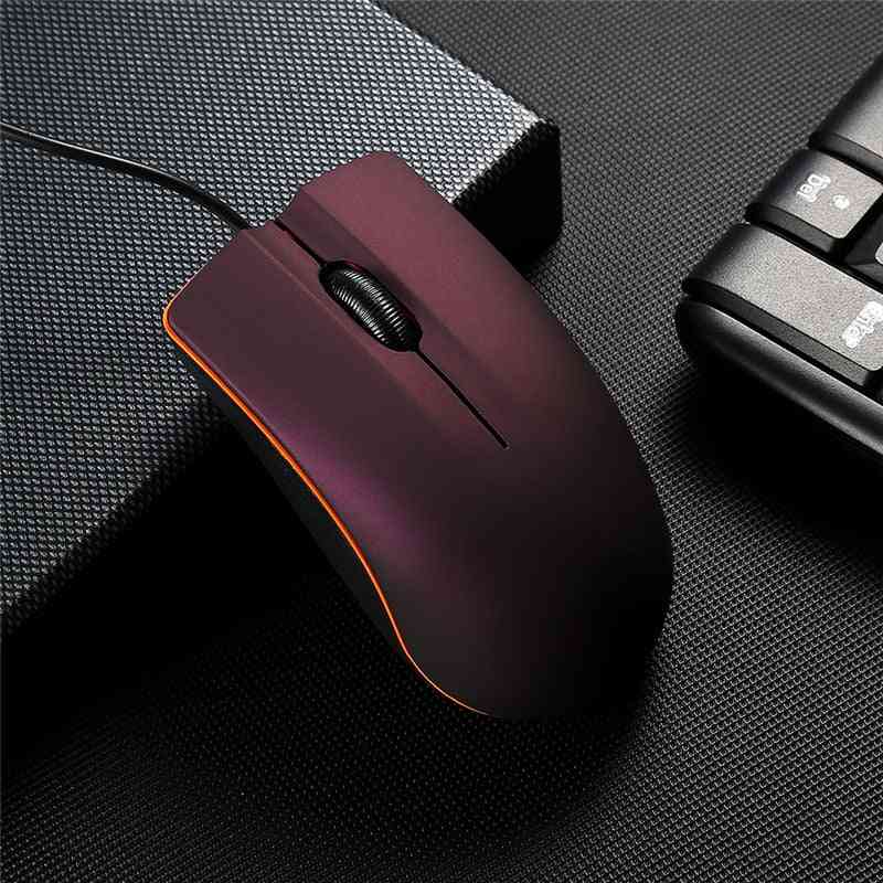 Office Mouse Matte Usb Gaming Mice For Pc/notebook/laptop Non-slip Wired Mouse Gamer