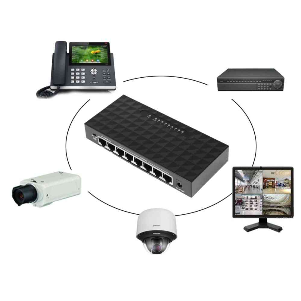 Poe szybki przełącznik sieciowy Ethernet LAN Hub Ethernet inteligentny przełącznik do obsługi routera NVR