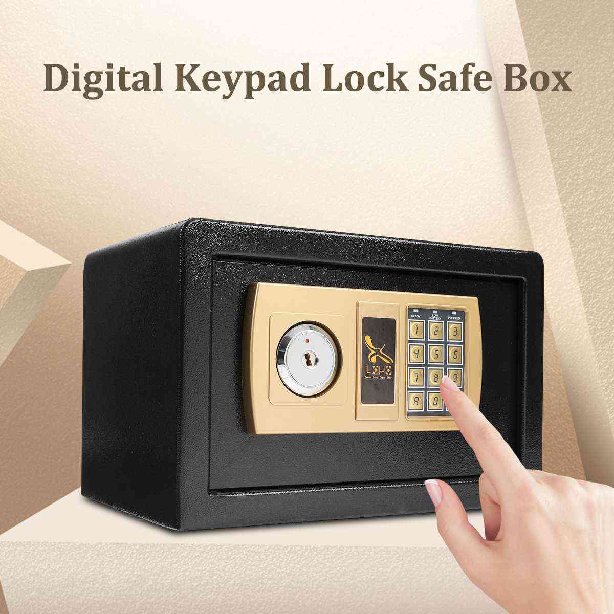 Digital sikker kasse brandsikker, ideel sikkerhedshemmelig elektronisk adgangskode