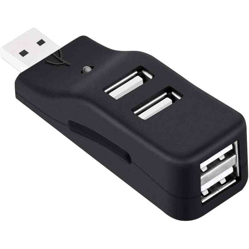 4 Port Mini USB 2.0 Data Hub Splitter klein tragbar für PC & Laptop