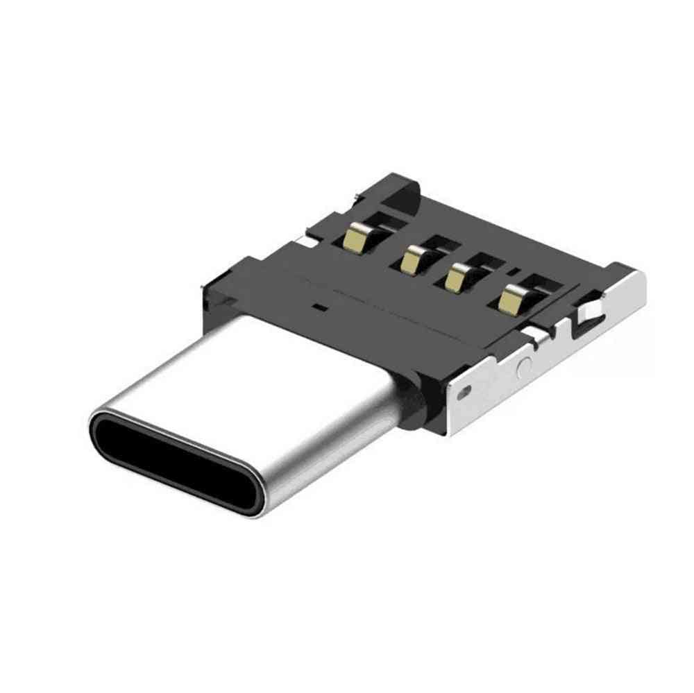 Usb-c към usb-a 3.0 адаптер за преобразуване на конектор премия алуминий за macbook pro