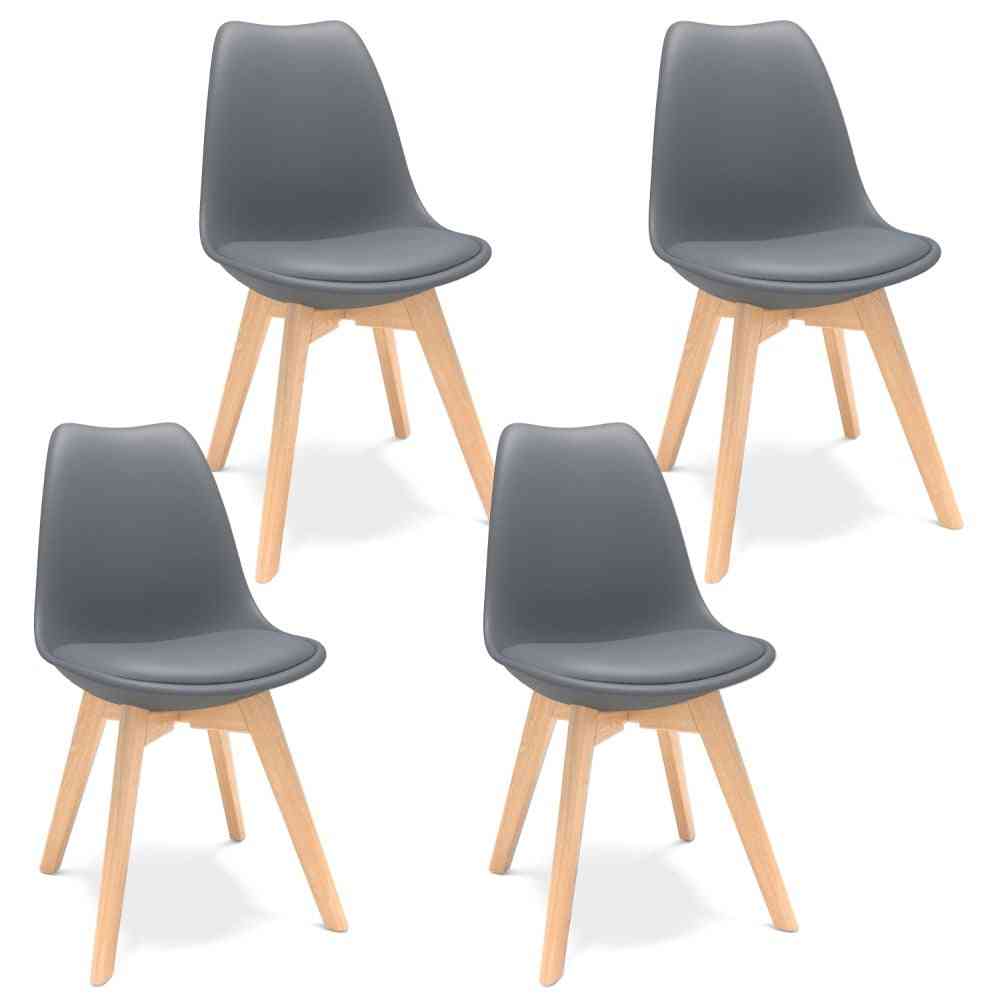 Skandinávský design jídelních dřevěných židlí pro kuchyň / jídelnu