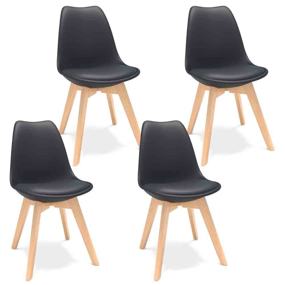 Scandinavian Design Dining Wood Chairs For Kitchen/ Dining Room