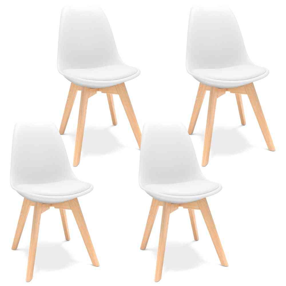 Skandinavski dizajn jedilni leseni stoli za kuhinjo / jedilnico