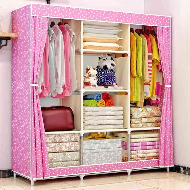 Non-woven Fold Portable Storage Furniture, Quarter Wardrobe Cabinet Bedroom Organs