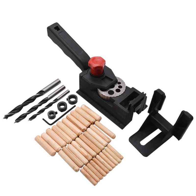 38pcs/set Diy Woodworking Locator Pocket Hole Cutter Drill Guide Wood Tenon Set