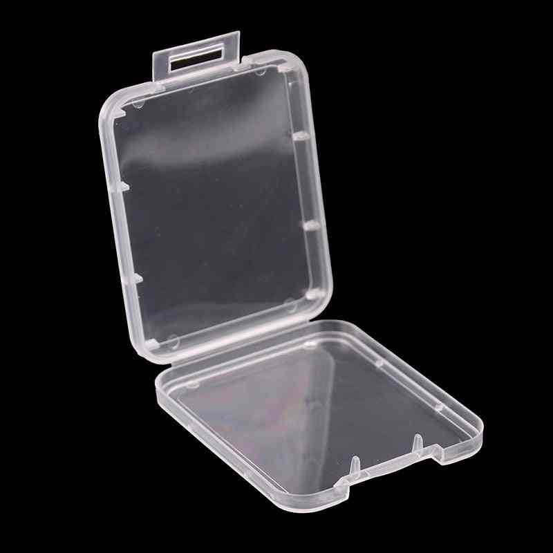 Memory Card Case Box Protective Case For Sd Sdhc Mmc Xd Cf Card White Transparent
