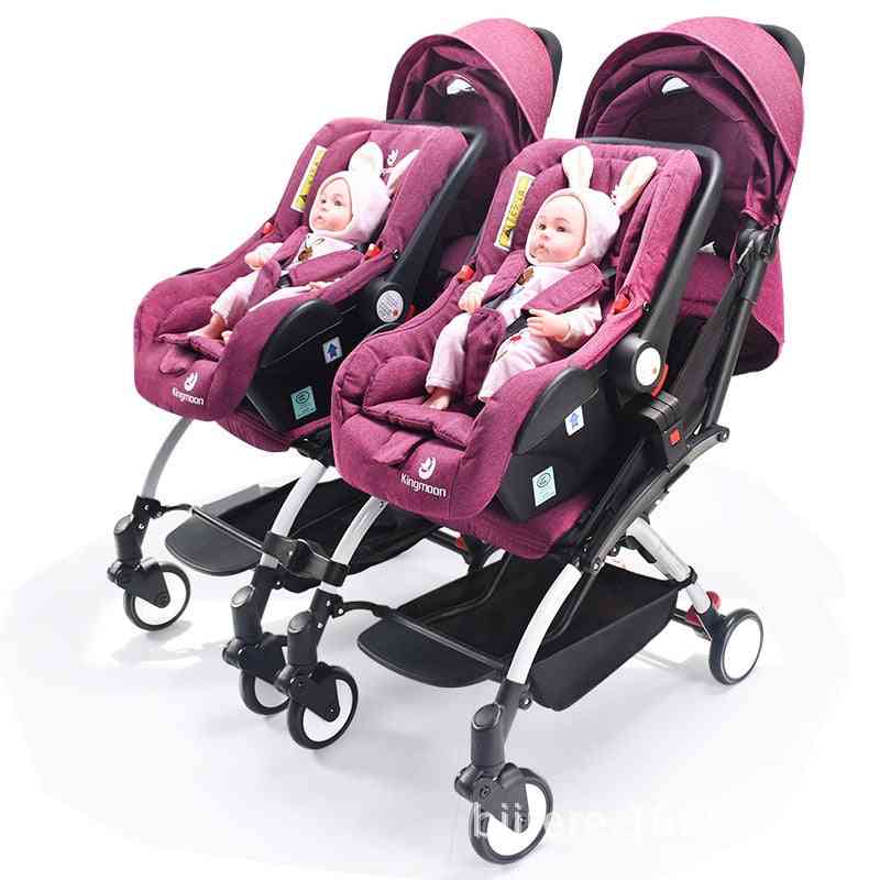 Newborn Light Pocket Baby Stroller, Second Child Portable Folding Basket Baby Carriages