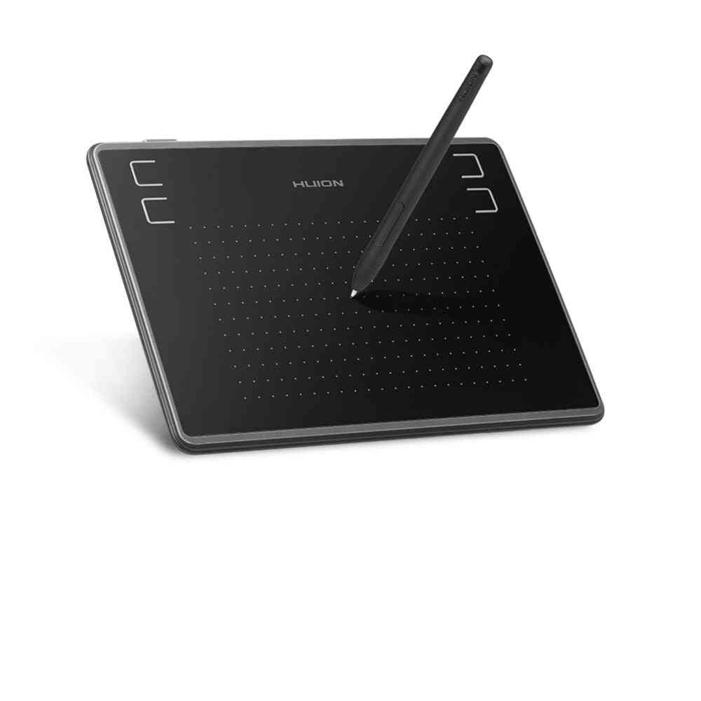 Ultrakönnyű digitális tábla toll, grafikus rajz tábla akkumulátor nélküli ceruzával (fekete)
