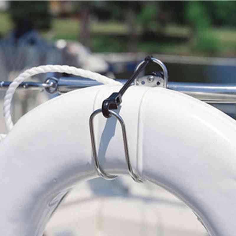 Boat Accessories Marine Stainless Steel Horseshoe Lifebuoy Bracket Ring Holder