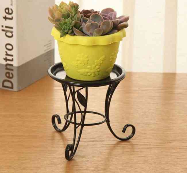Mini soporte de maceta de metal soporte de plantas soporte de flores suculento soporte de maceta de interior al aire libre