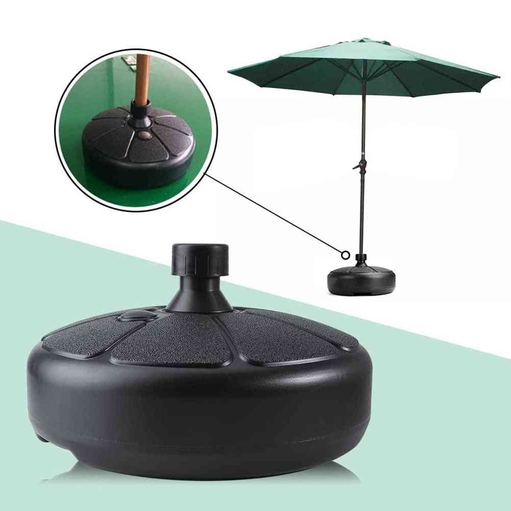 Portable Outdoor Parasol Garden Umbrella Base Stand Round Patio