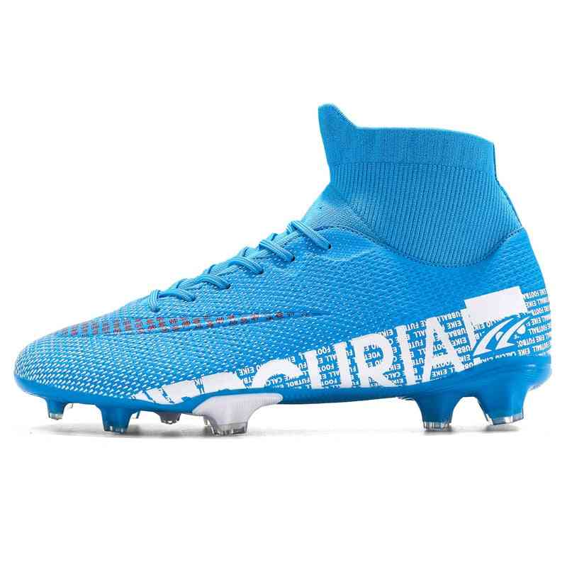 Outdoor Soccer Shoes, Football Boots High-ankle Training Sport Sneakers