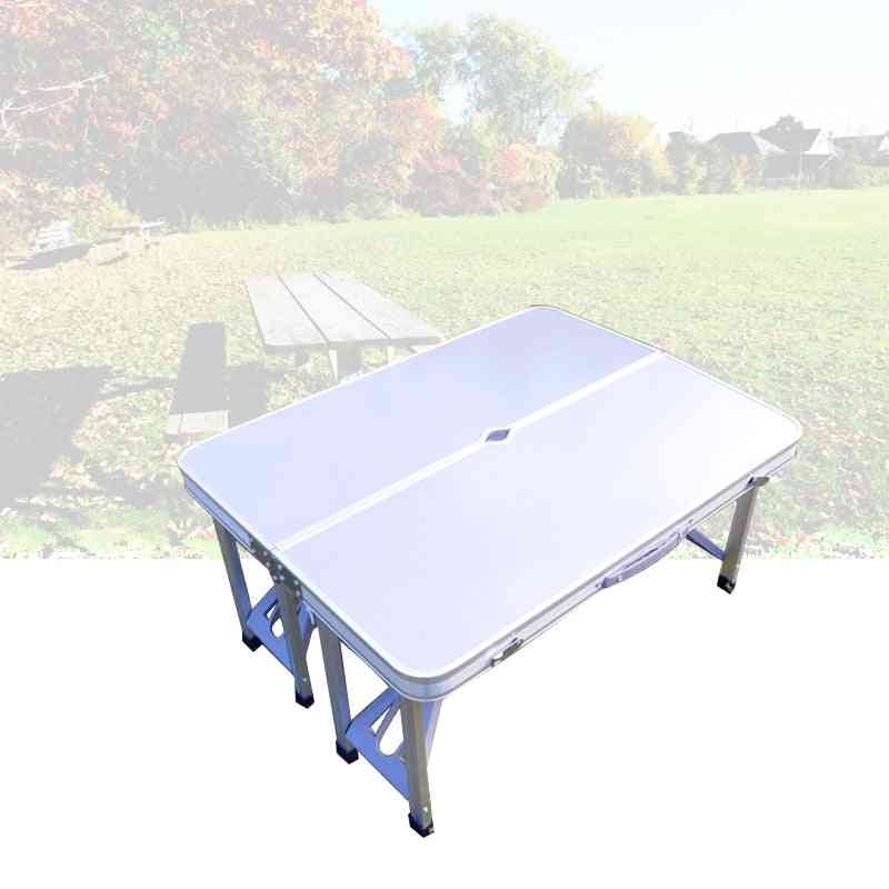 Mesa / cadeiras dobráveis de liga de alumínio portátil para piquenique ao ar livre
