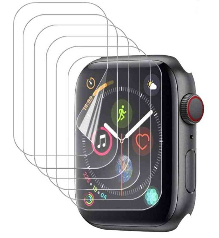 Screen Protector For Apple Watch 6 Case - Friendly Bubble-free Hd Clear Iwatch 3 Tpu Flexible Film