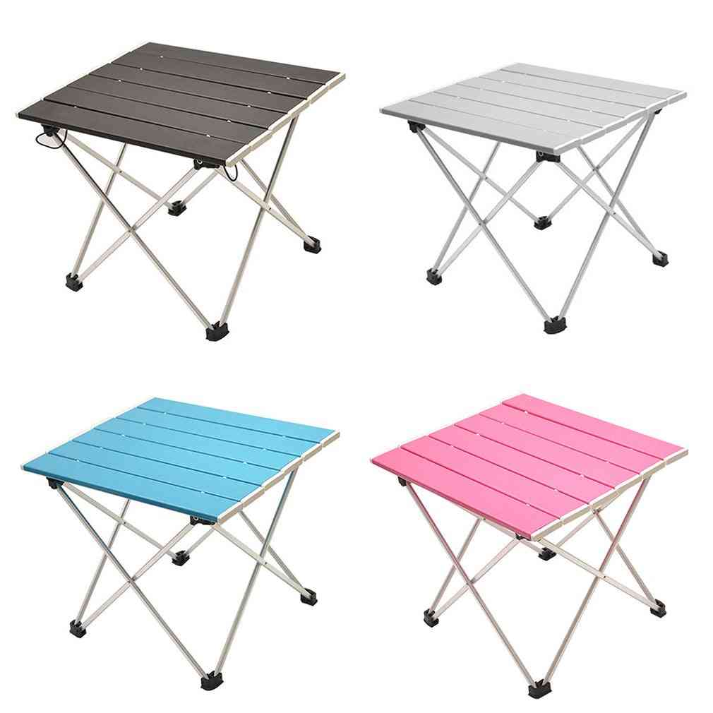 Portable Folding Aluminum Roll Up Furniture Camping Tea Table