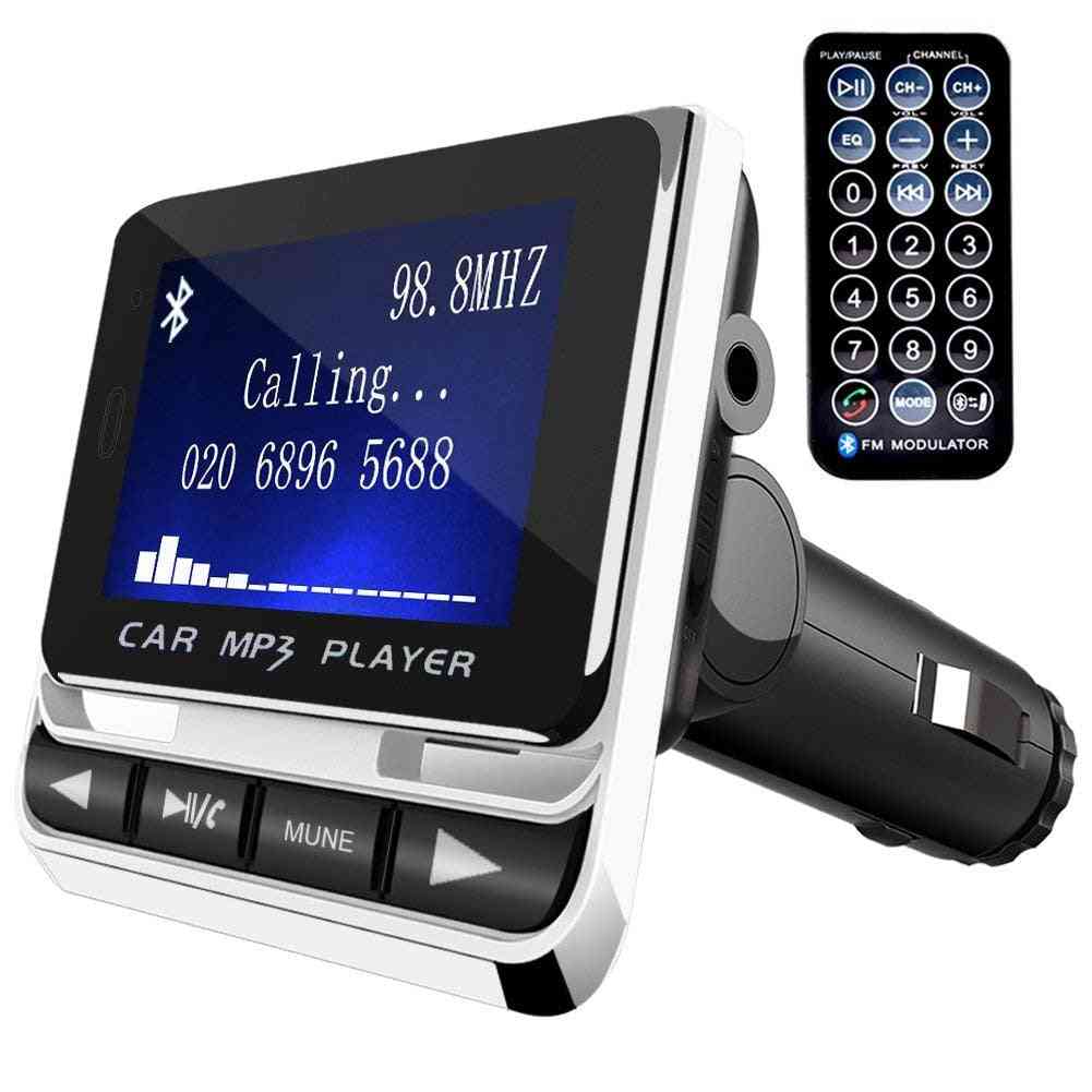 Car Bluetooth Mp3 Player With Hand-free Calling, Usb Charger