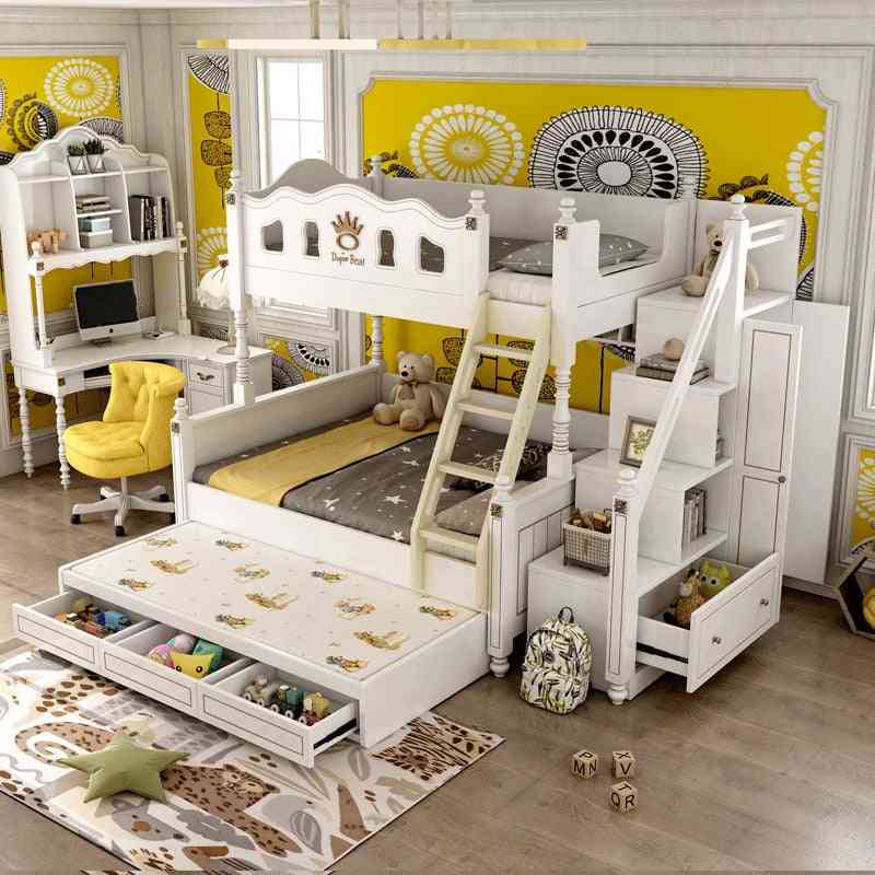 Solid Wood's Bed, High And Low / Bunk Princess Beds