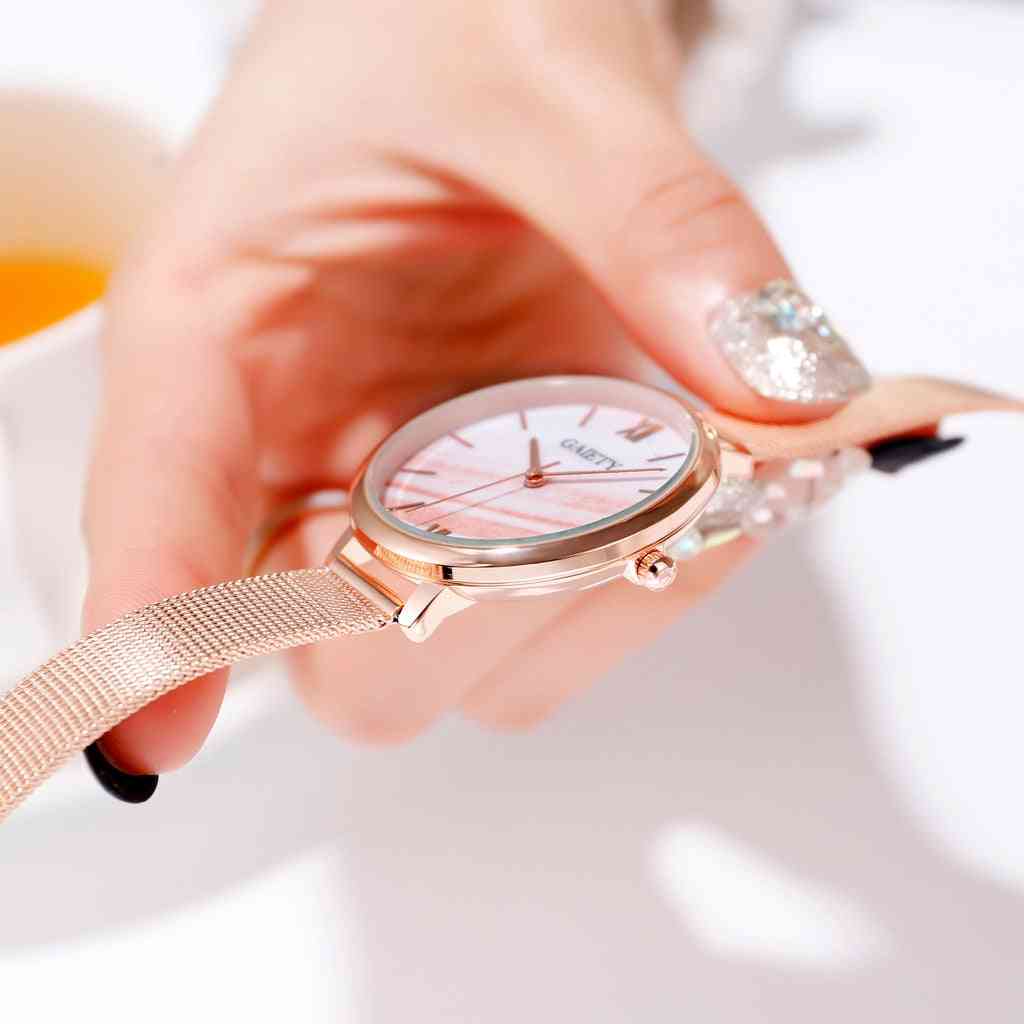 Taladro de agua pulsera hora casual relojes de pulsera de cuarzo