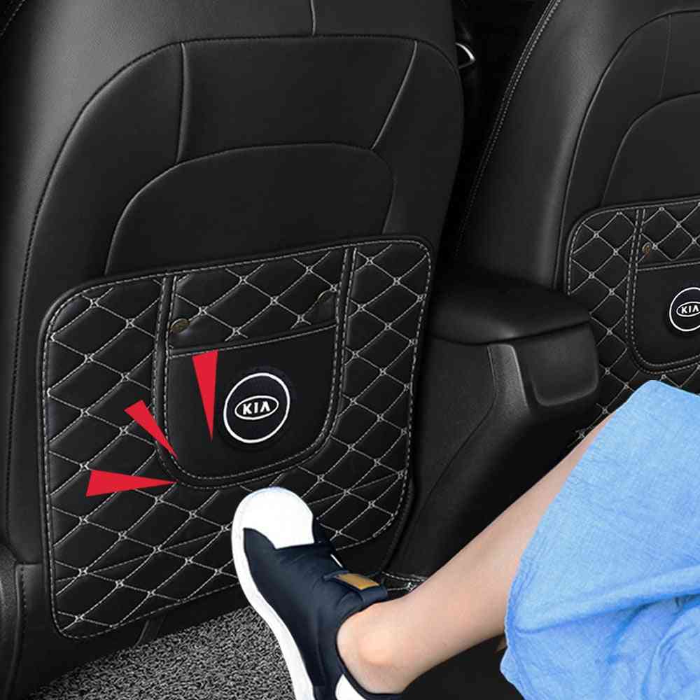 Pu Leather Car Seat Anti-kick Mat