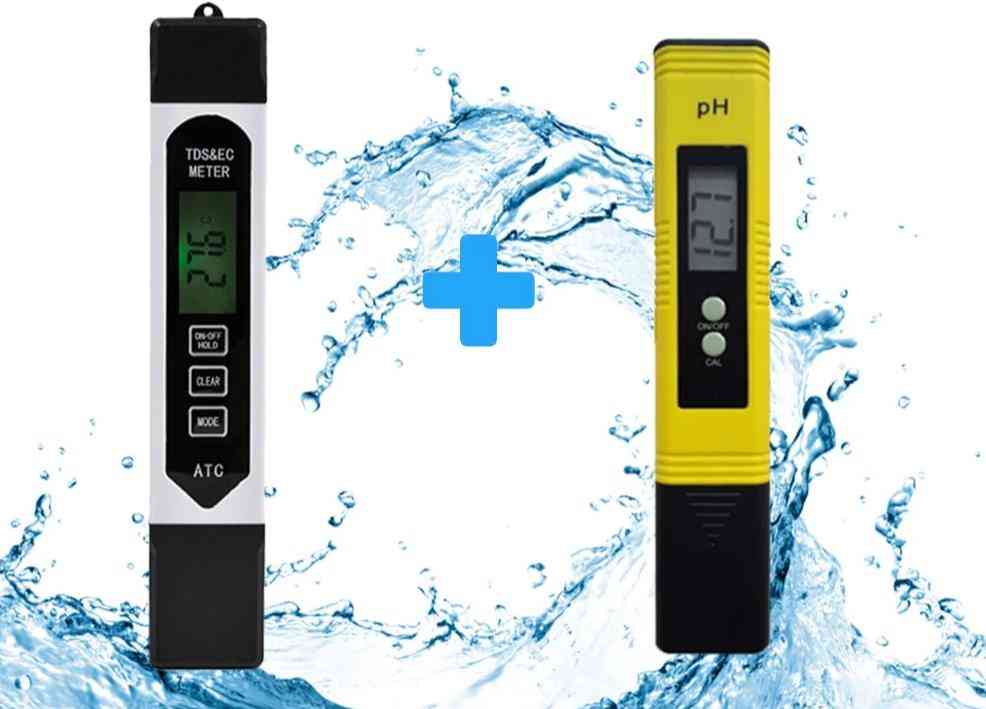 LCD digital ph meter-vatten renhet ppm filter hydroponic för akvarium poolvatten