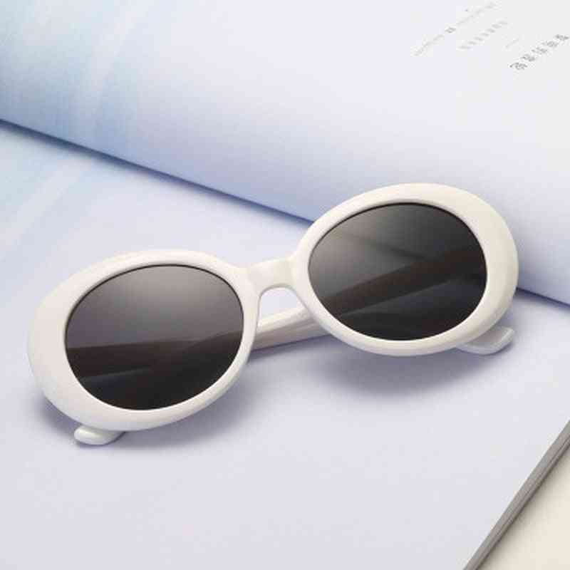 Gafas kurt cobain hombres, mujeres, diseñador de marcas de lujo, gafas de sol ovaladas